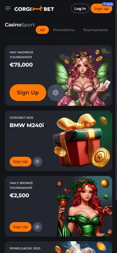 Corgibet Casino screenshot 2