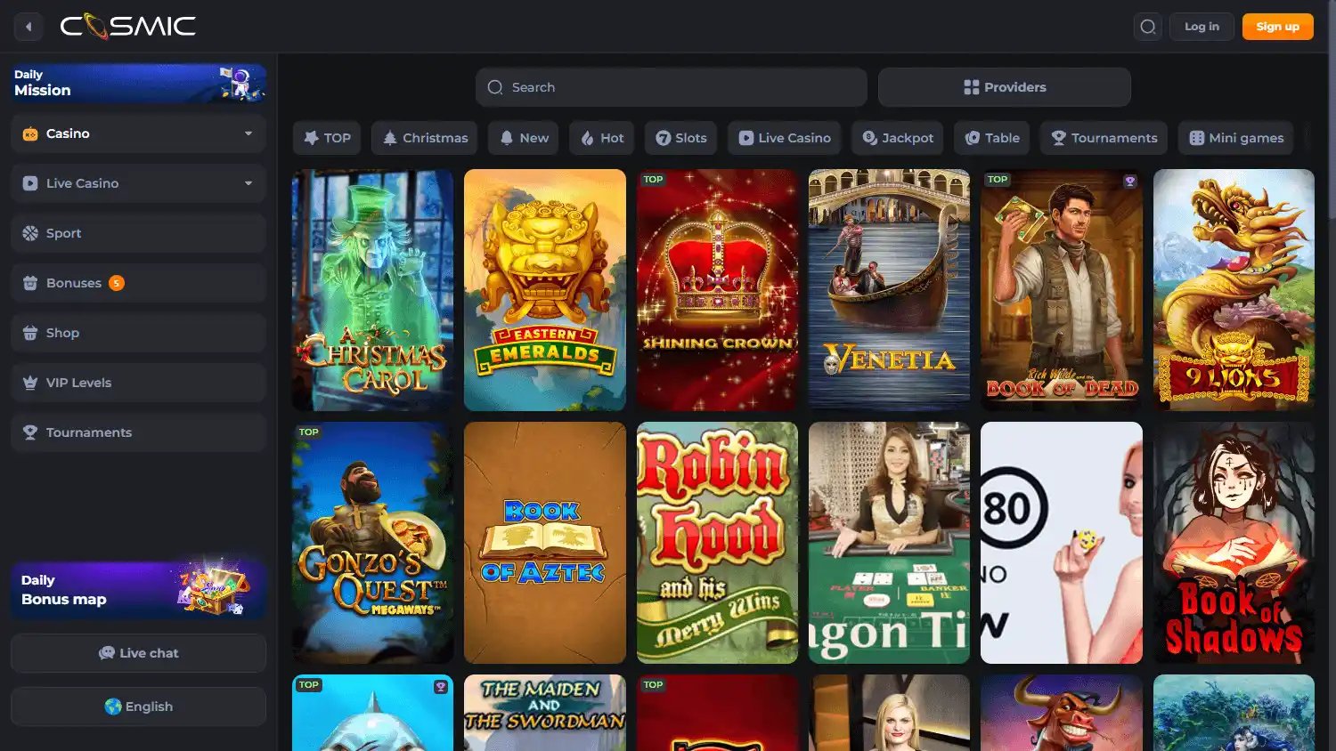 CosmicSlot Casino screenshot 2