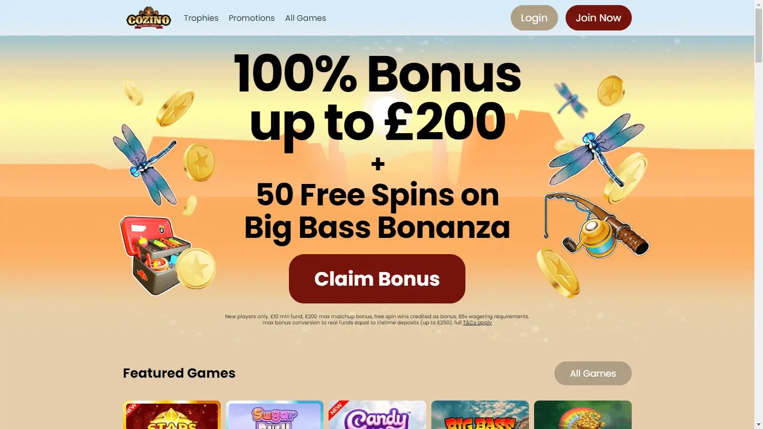 Cozino Casino screenshot 1