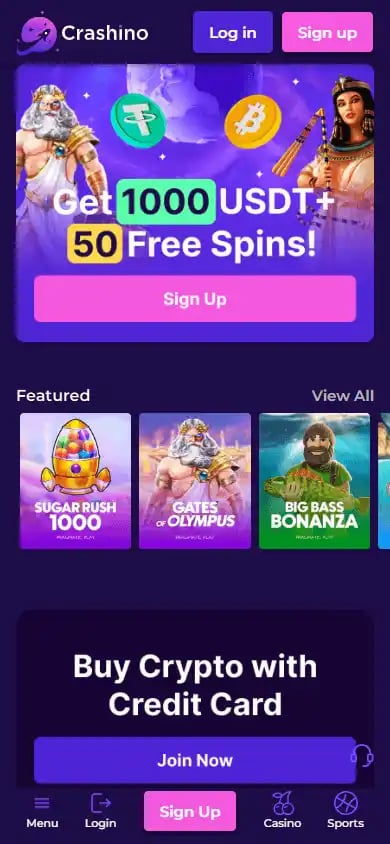 Crashino Casino screenshot 4