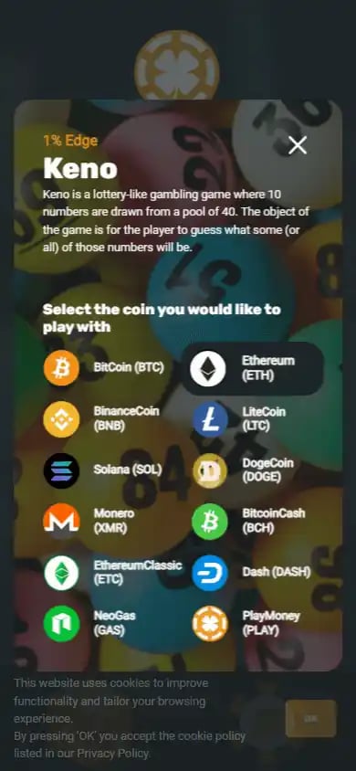 Crypto Games Casino screenshot 5