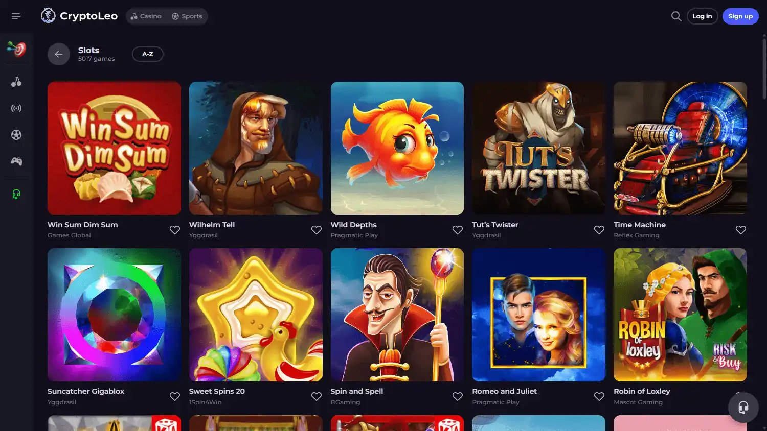 CryptoLeo Casino screenshot 2