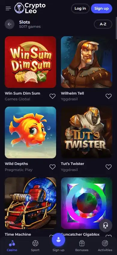 CryptoLeo Casino screenshot 5