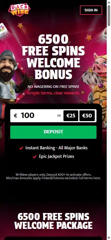 Dice Wise Casino screenshot 3