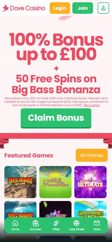 Dove Casino screenshot 4