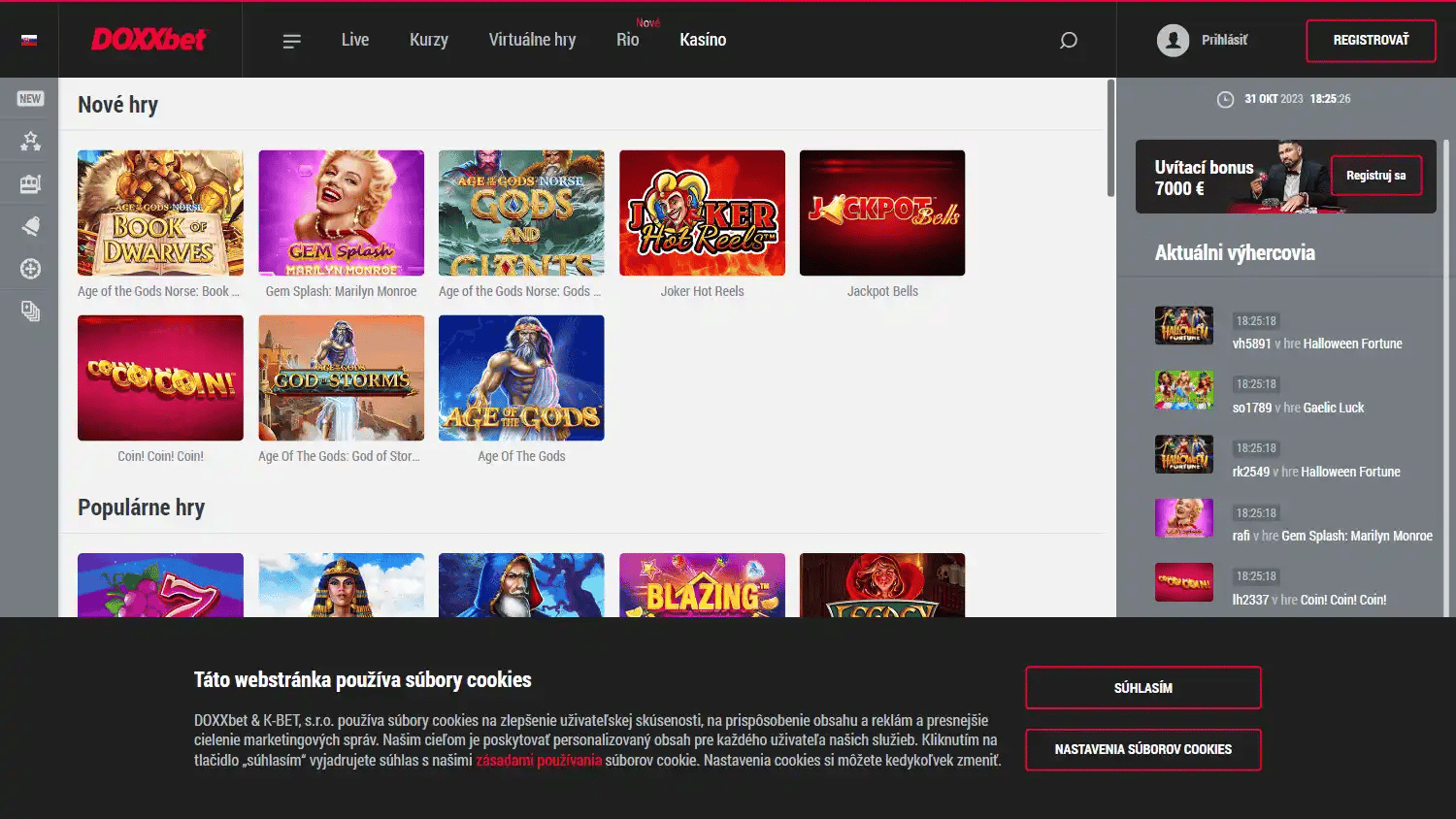 DOXXbet Casino screenshot 2