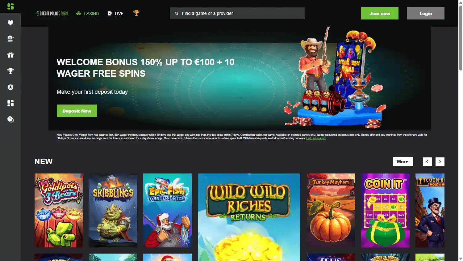Dream Palace Casino screenshot 1
