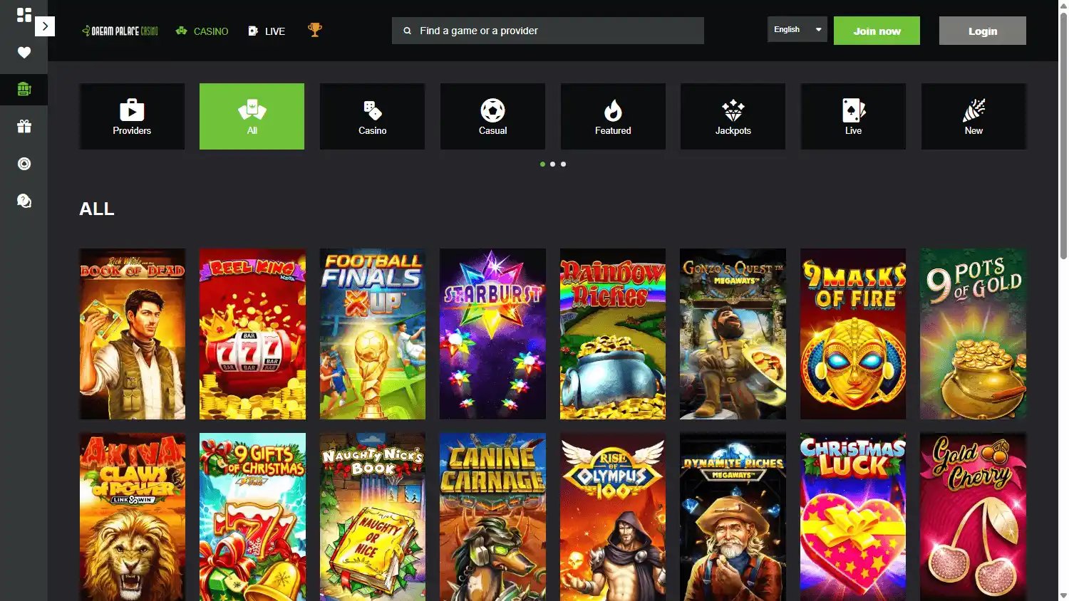Dream Palace Casino screenshot 2