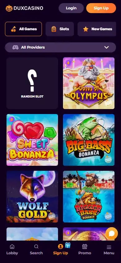 Duxcasino screenshot 5