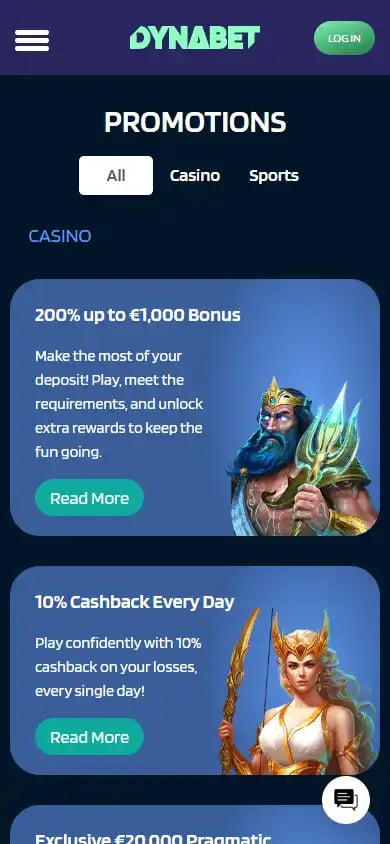 DynaBet Casino screenshot 4