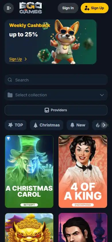 EgoGames Casino screenshot 5