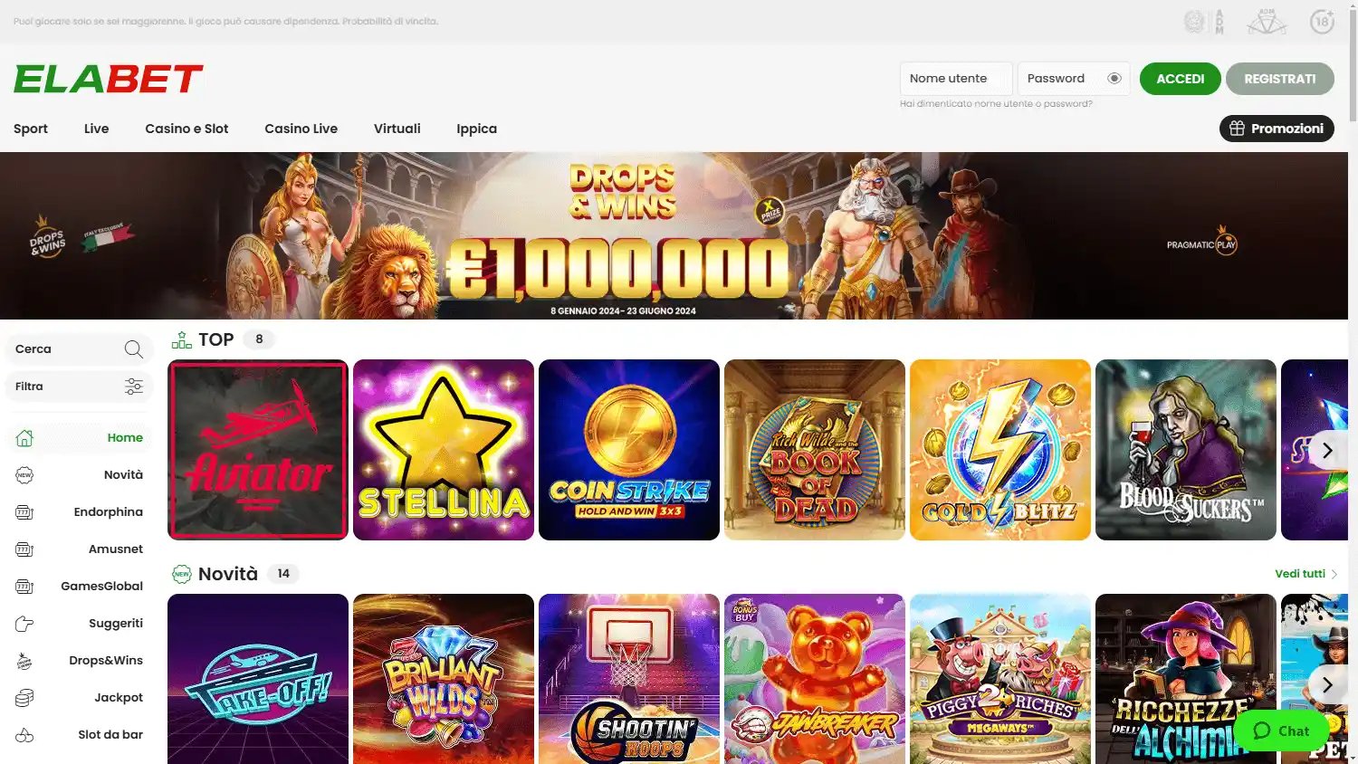 Elabet Casino screenshot 2