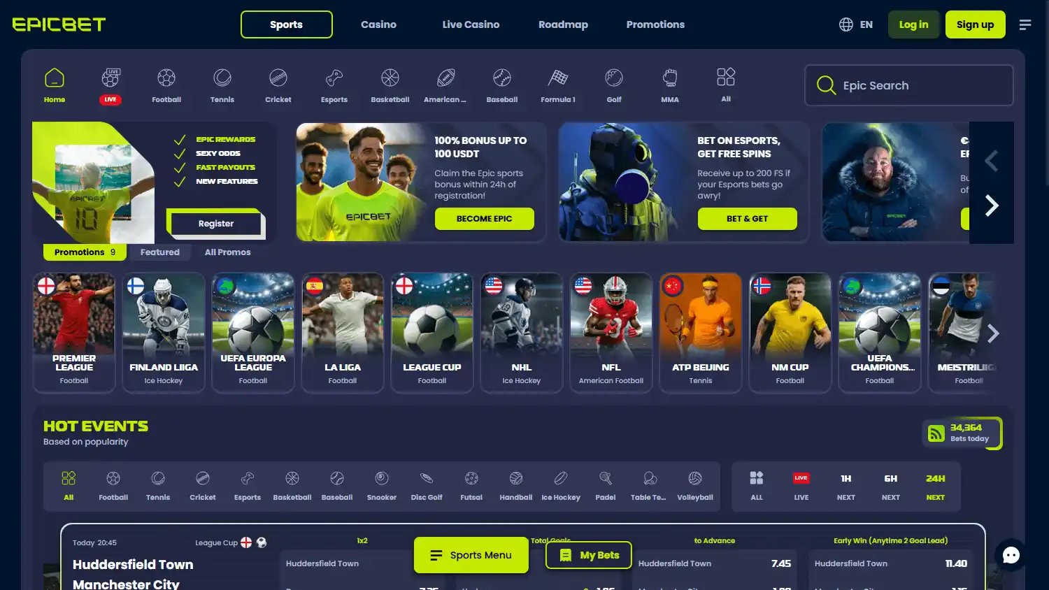 Epicbet Casino screenshot 1