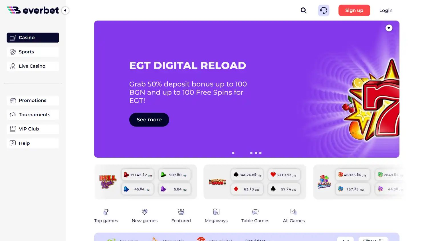 Everbet Casino screenshot 2