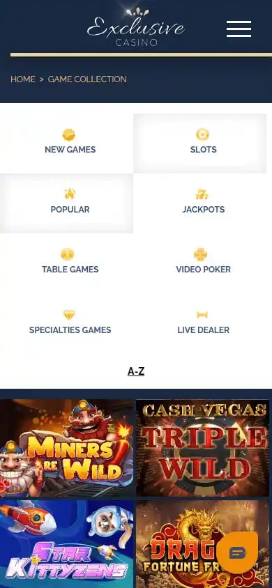 Exclusive Casino screenshot 5