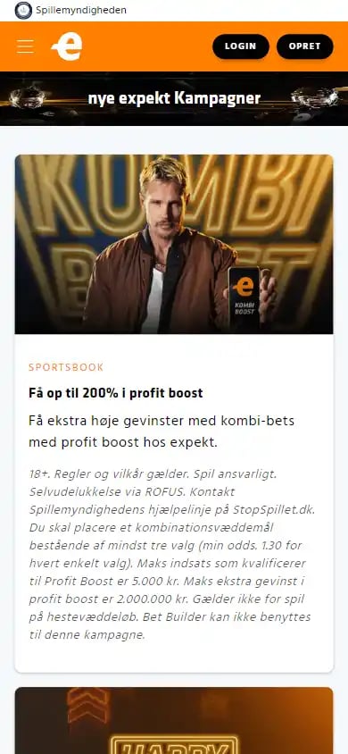 Expekt Casino DK screenshot 2