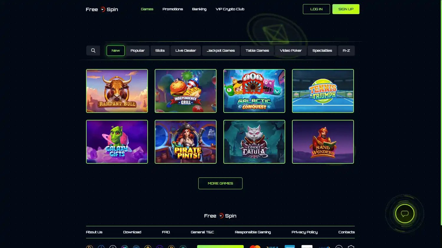 Free Spin Casino screenshot 2