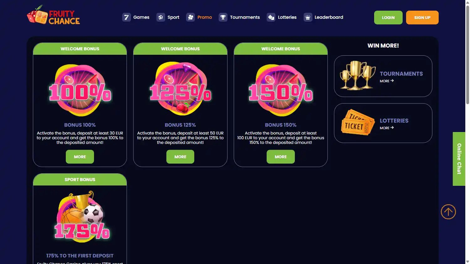 Fruity Chance Casino screenshot 3
