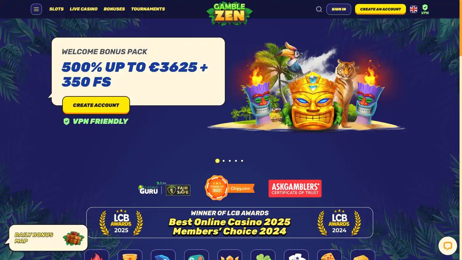 Gamblezen Casino screenshot 1