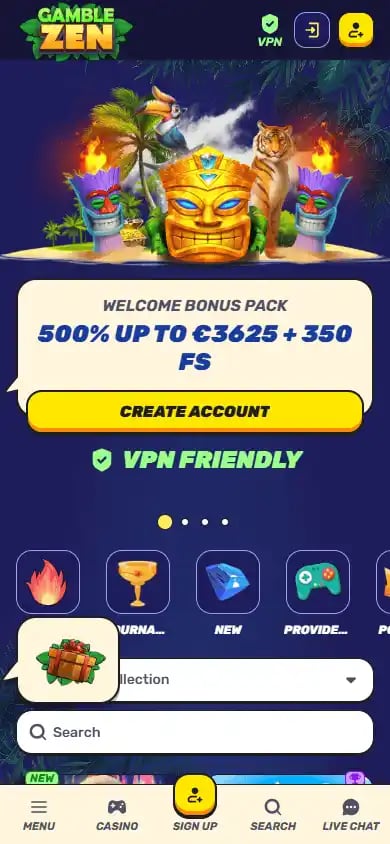 Gamblezen Casino screenshot 5