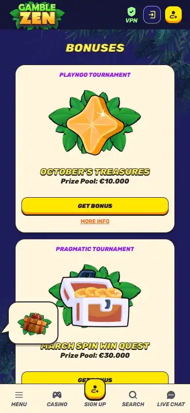 Gamblezen Casino screenshot 6