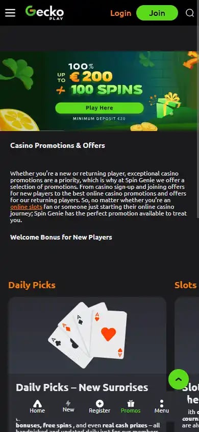 GeckoPlay Casino screenshot 4