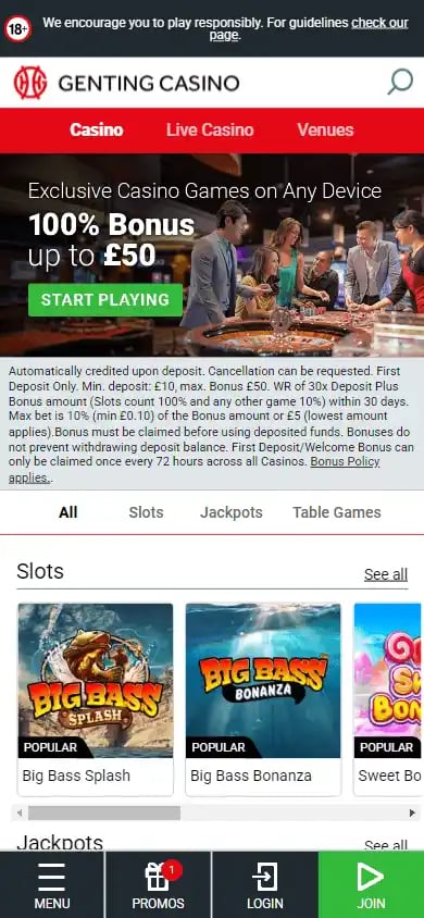 Genting Casino screenshot 5