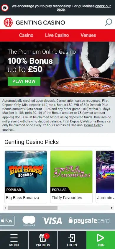 Genting Casino DK screenshot 5