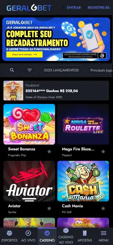 Geralbet Casino screenshot 4