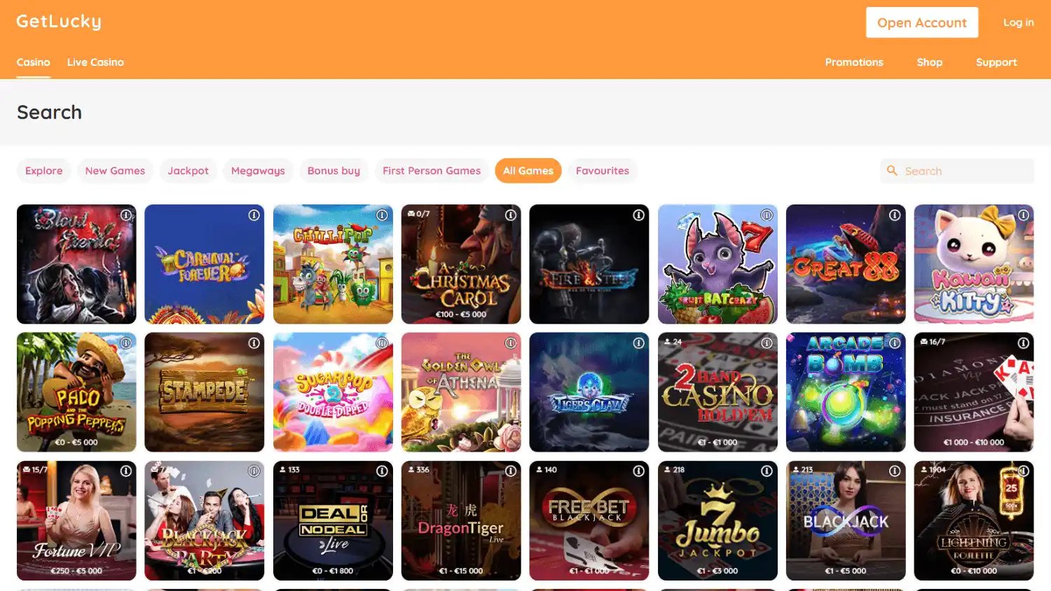 Get Lucky Casino screenshot 3