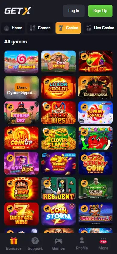 GETX Casino screenshot 5