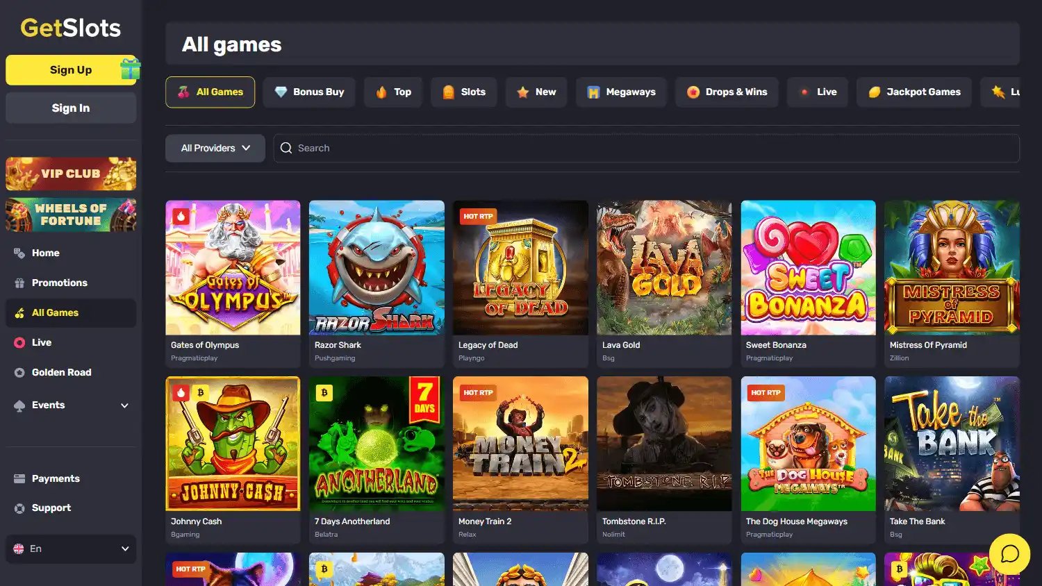 GetSlots Casino screenshot 2