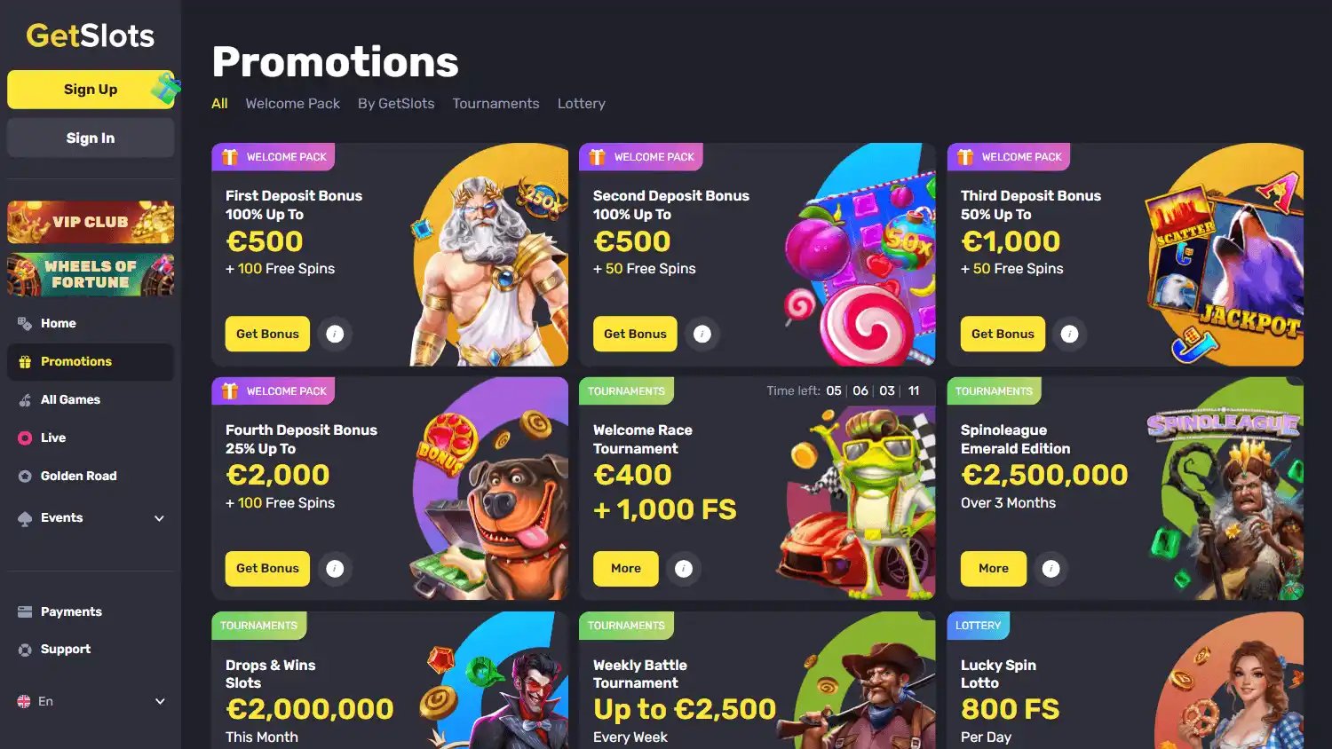 GetSlots Casino screenshot 3