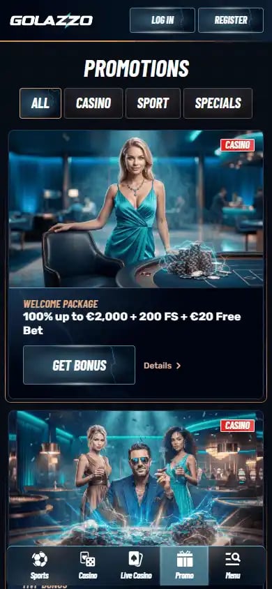 Golazzo Casino screenshot 6