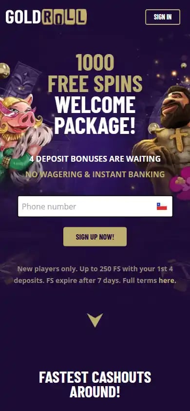 Gold Roll Casino screenshot 2
