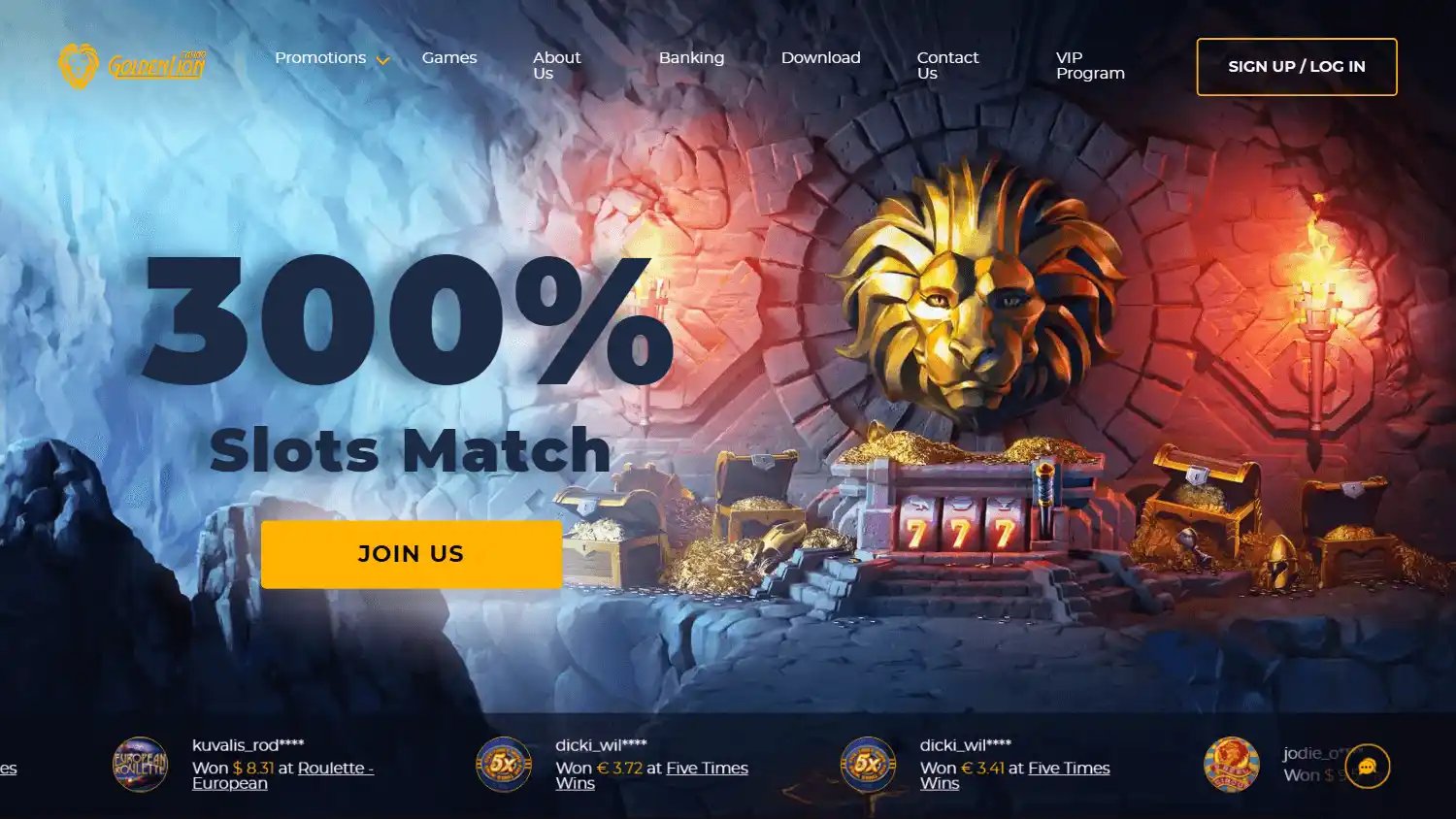 Golden Lion Casino screenshot 1