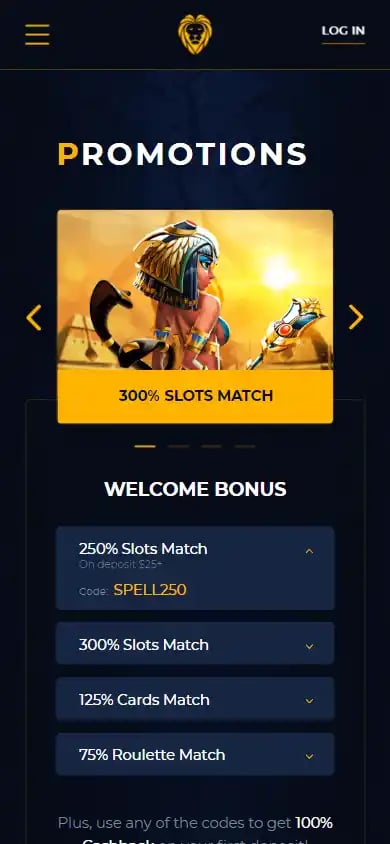 Golden Lion Casino screenshot 6