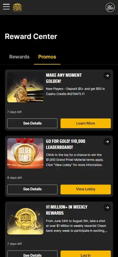 Golden Nugget Online Casino screenshot 4