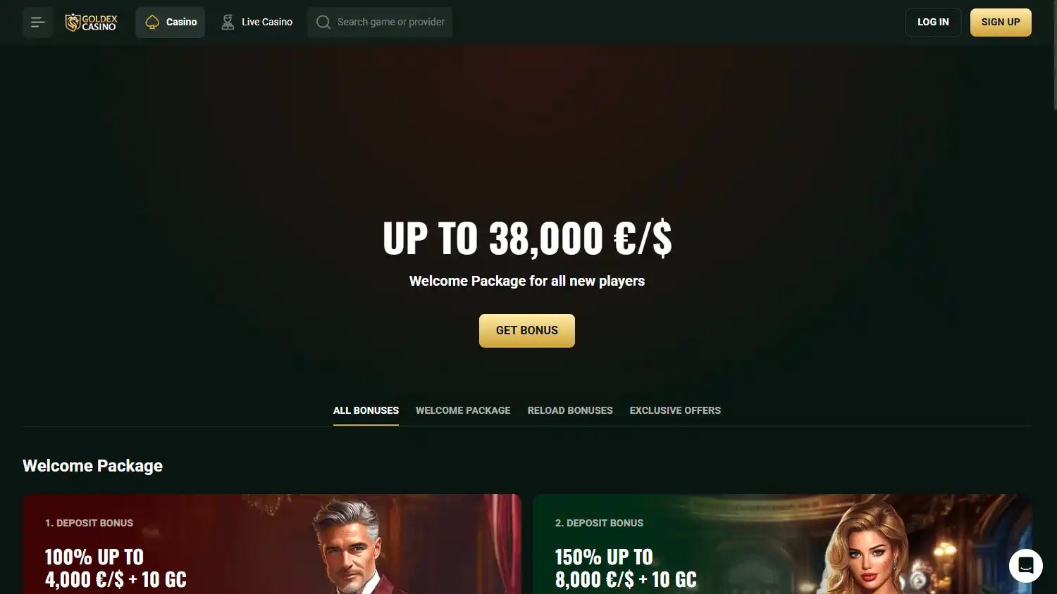 Goldex Casino screenshot 3