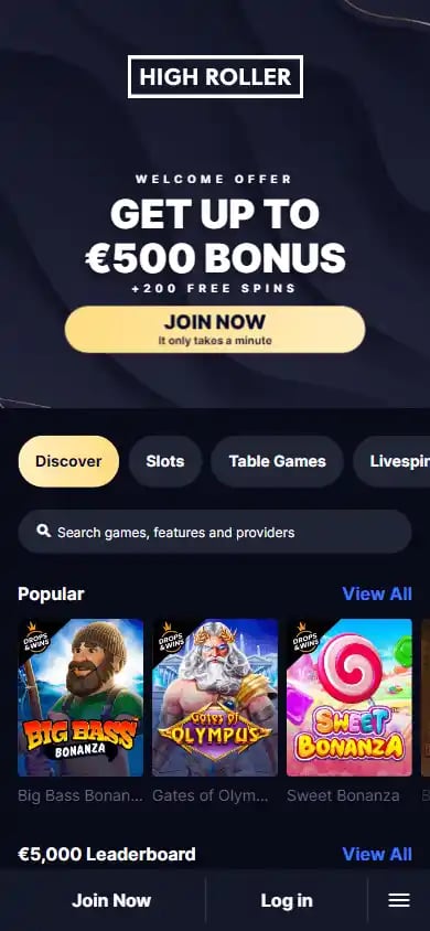 Highroller Casino screenshot 5