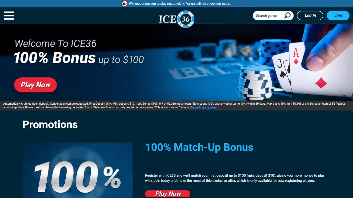 ICE36 Casino screenshot 4