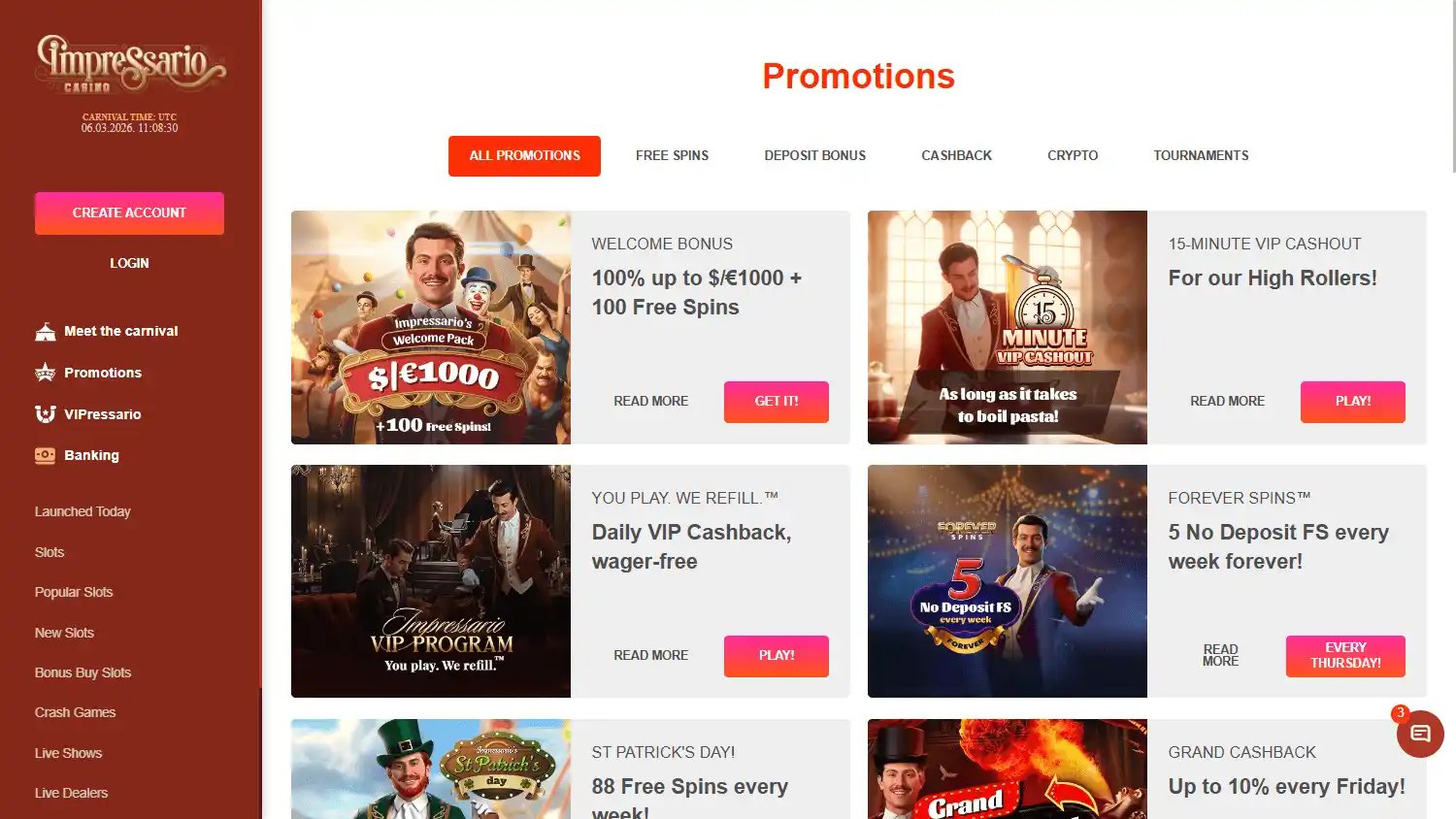 Impressario Casino screenshot 3