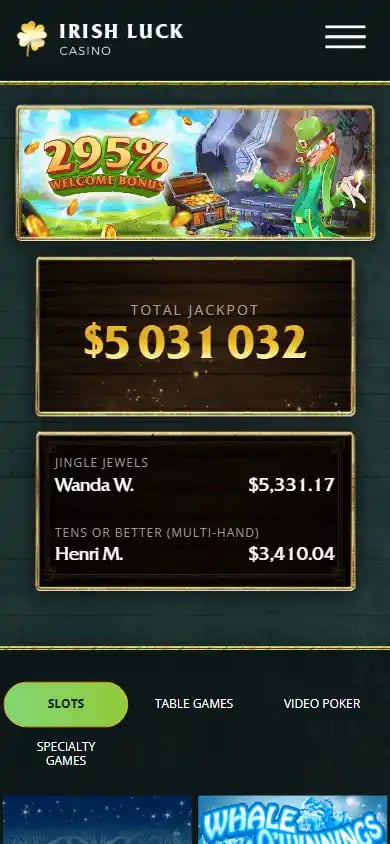 Irish Luck Casino screenshot 4