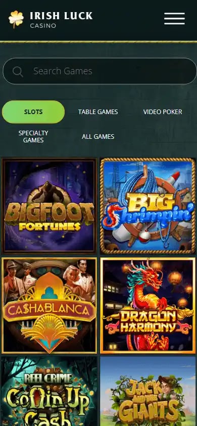 Irish Luck Casino screenshot 5