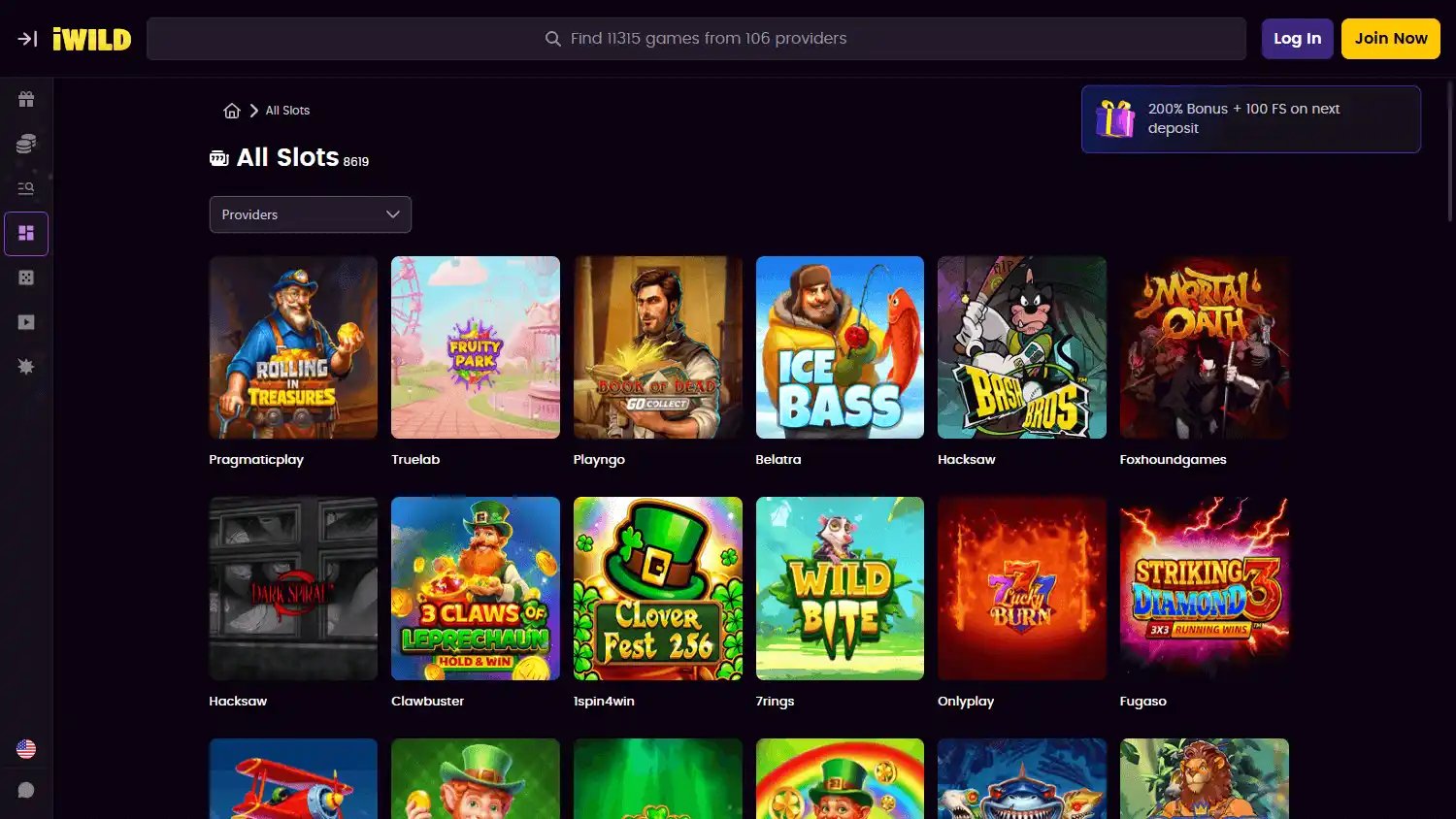 iWild Casino screenshot 2
