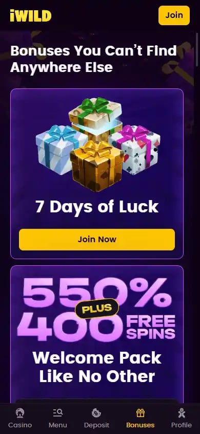 iWild Casino screenshot 6