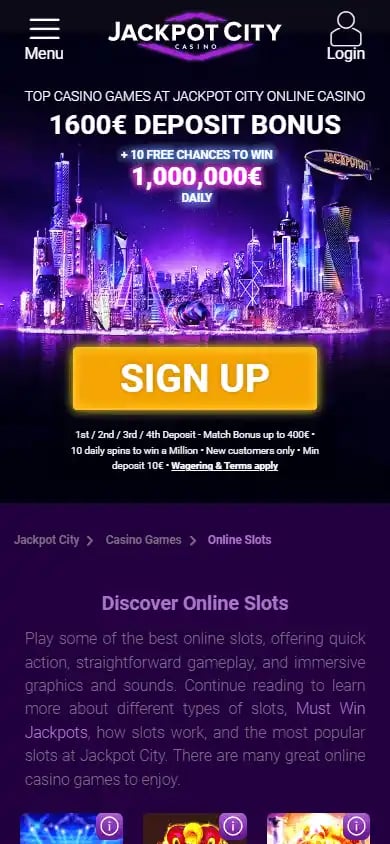 JackpotCity Casino screenshot 5