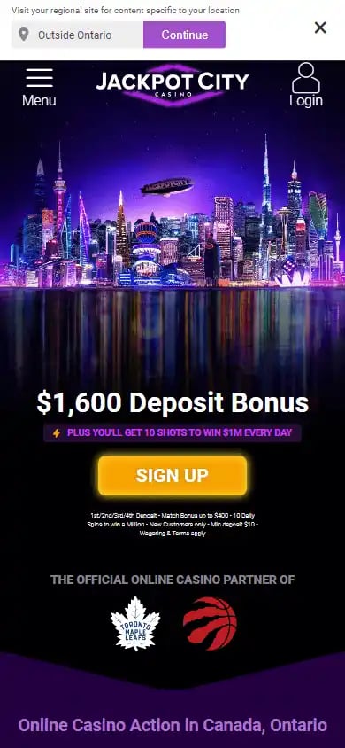 JackpotCity Casino Ontario screenshot 3