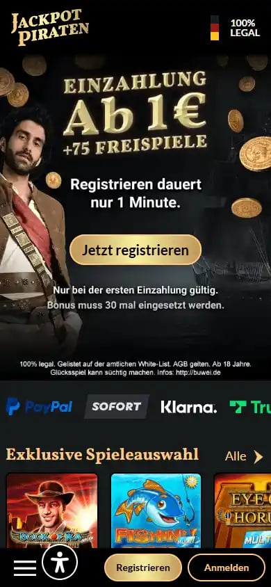 JackpotPiraten Casino screenshot 3