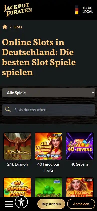 JackpotPiraten Casino screenshot 4